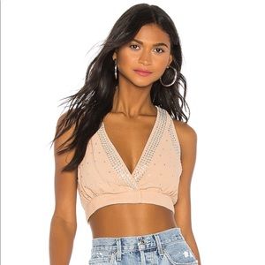 NWT pale pink crop